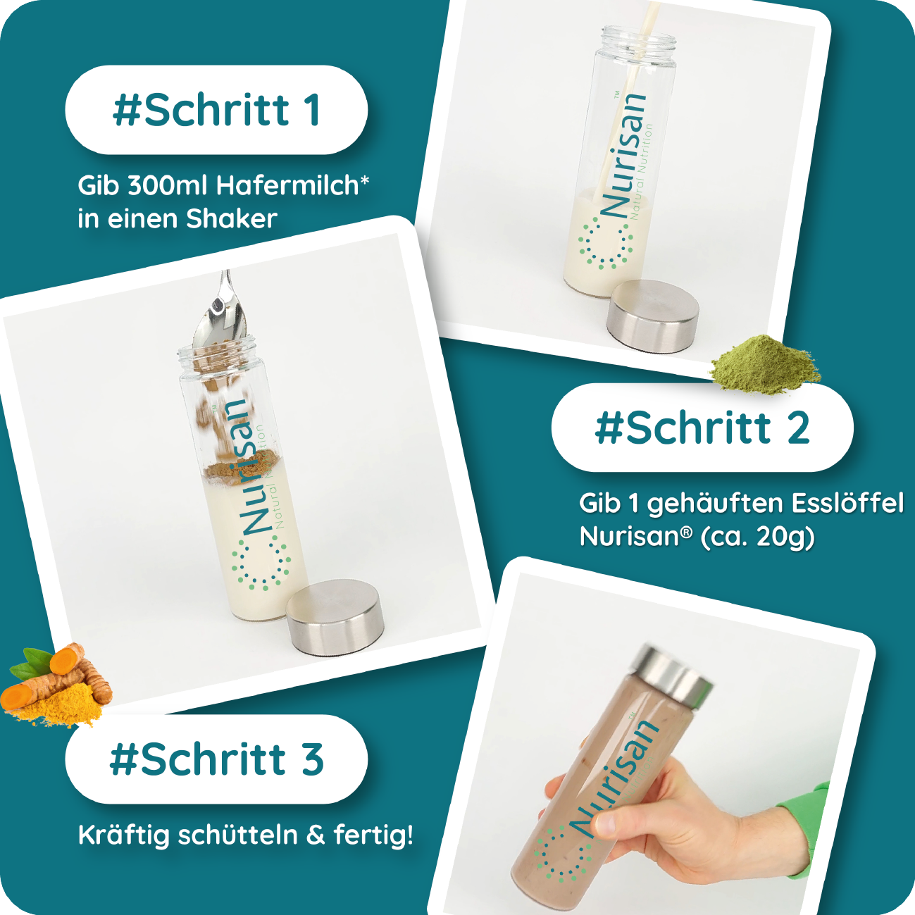 Nurisan® - Dein darmoptimiertes Superfood bei Reizdarm - 3 x 60g <b>TEST&TRAVEL PACK</b> – Bild 3
